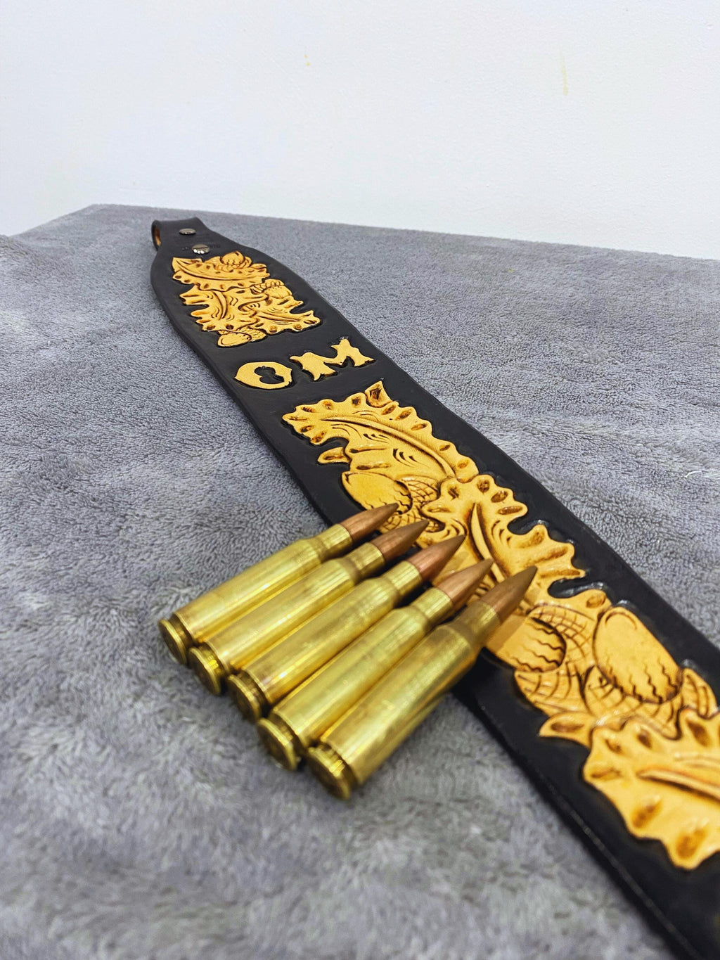 Leather Handmade Custom Rifle Strap Floral Tooled