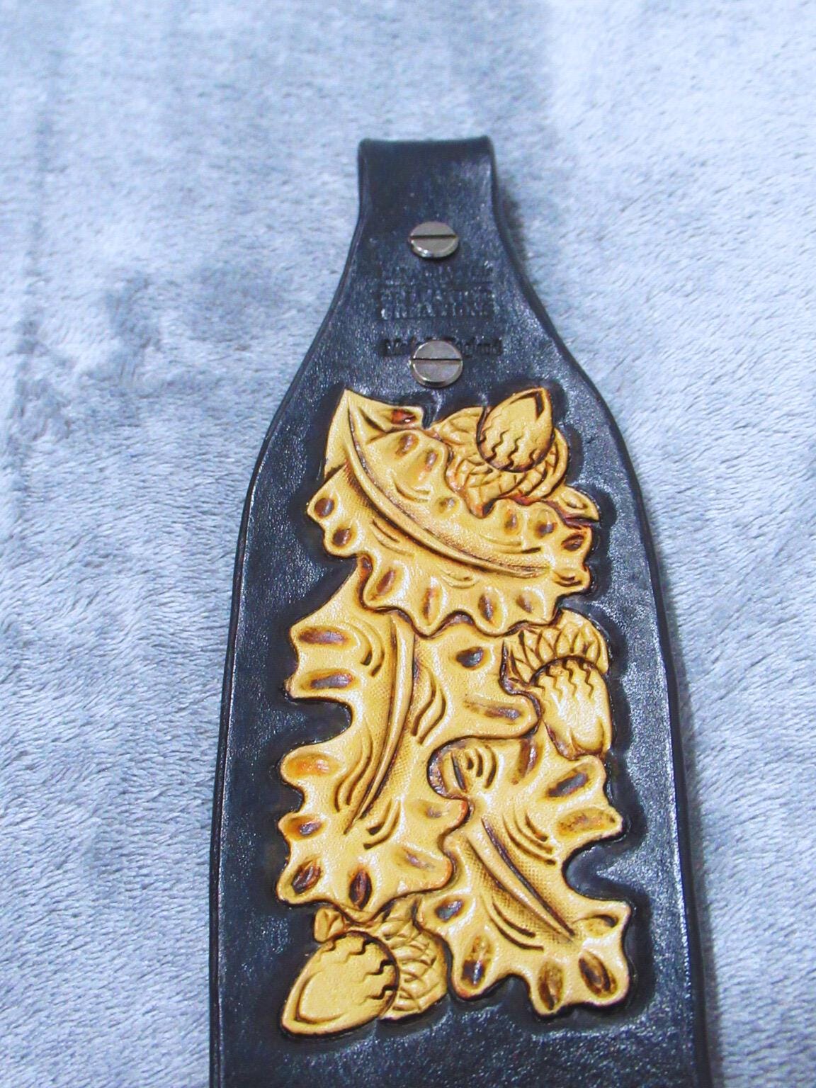 Leather Handmade Custom Rifle Strap Floral Tooled