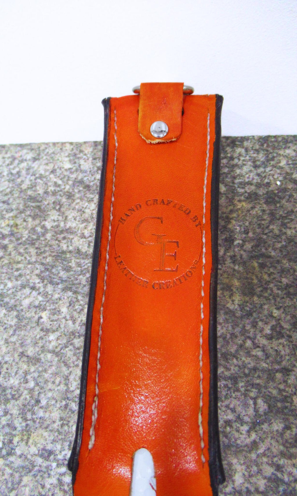 Leather Golf Ball Holder - Hand Made Golfer Gift - Tooled/Carved Leather